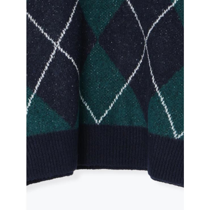 アーガイル柄ニットプルオーバー | LUDIC PARK | 詳細画像47