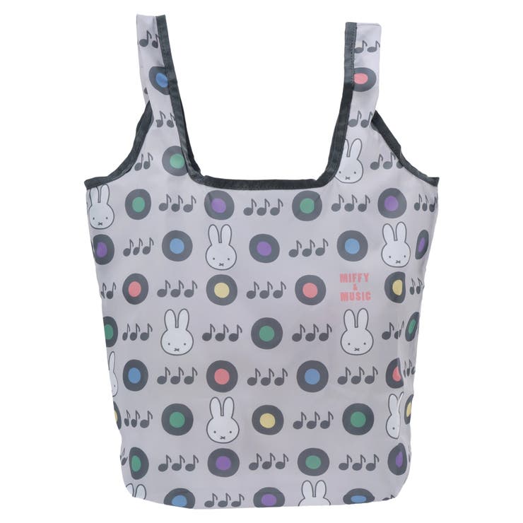 miffy ミッフィー×レコード エコバッグ グレー【ミッフィー】 | LUDIC PARK | 詳細画像1 