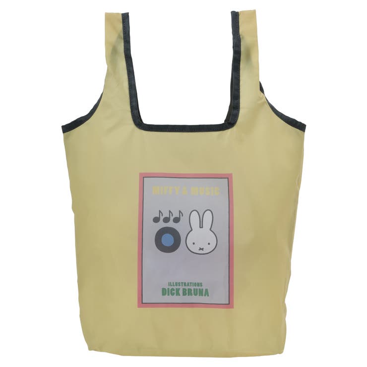 - | miffy ミッフィー×レコード エコバッグ イエロー【ミッフィー】 | LUDIC PARK