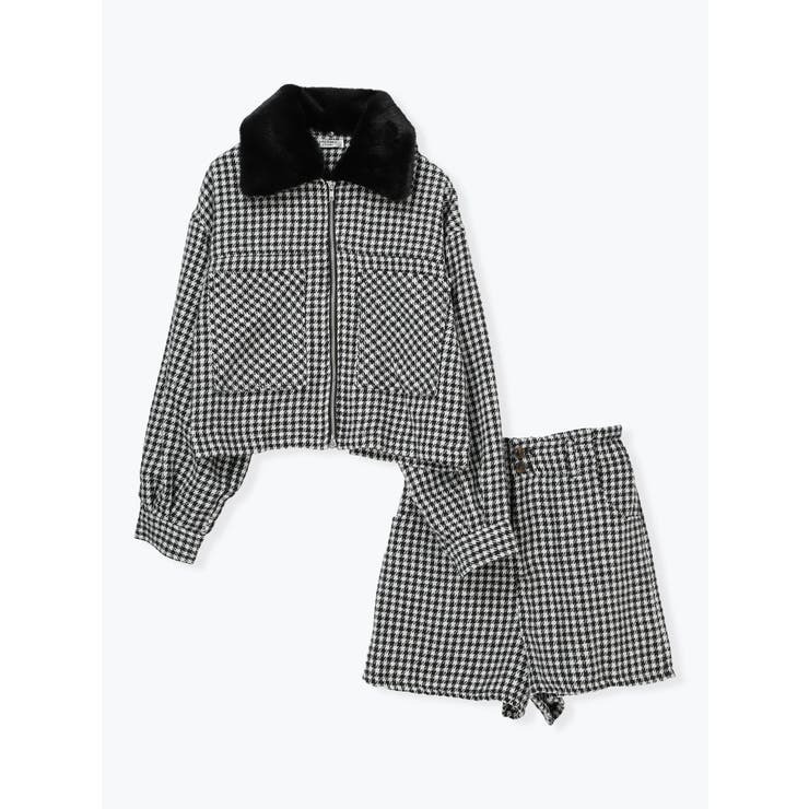 [SET]起毛チェック柄ブルゾン×ショートパンツ | LUDIC PARK | 詳細画像12 
