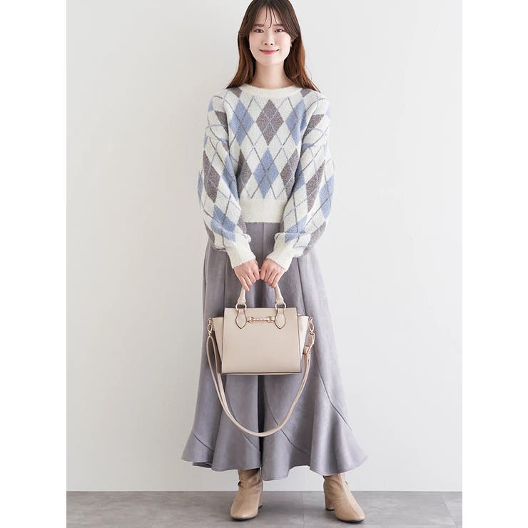 [2WAY]レザー調ビジュー付きバッグ | LUDIC PARK | 詳細画像4 