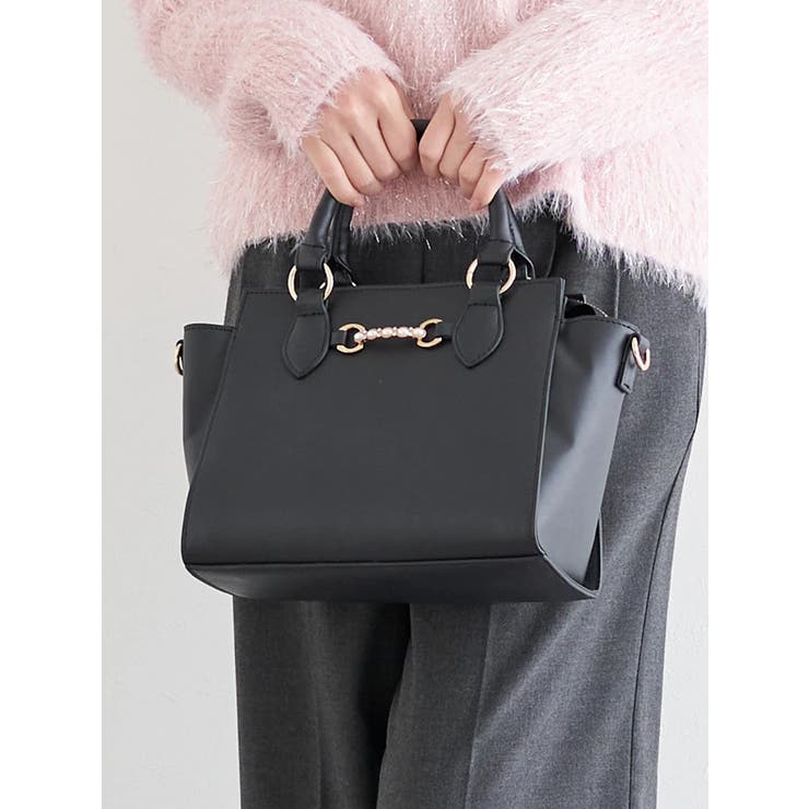 [2WAY]レザー調ビジュー付きバッグ | LUDIC PARK | 詳細画像6 