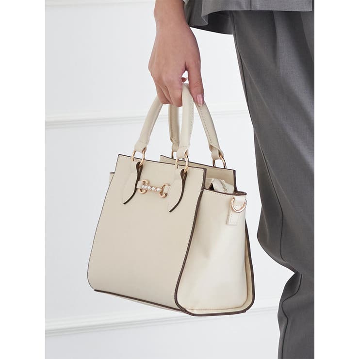 [2WAY]レザー調ビジュー付きバッグ | LUDIC PARK | 詳細画像12 