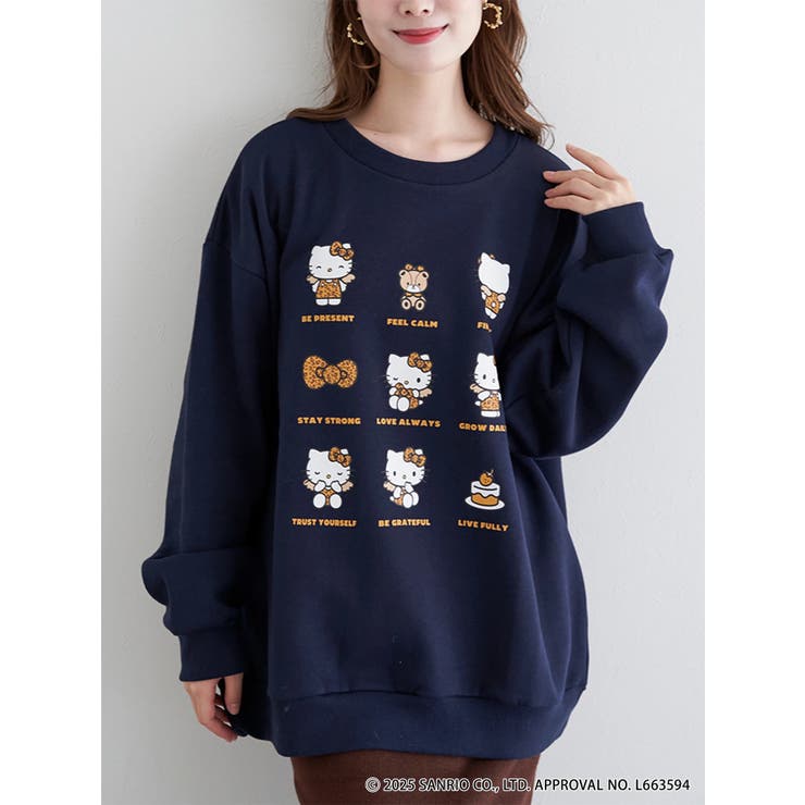 紺 | ハローキティ9連トレーナー | LUDIC PARK