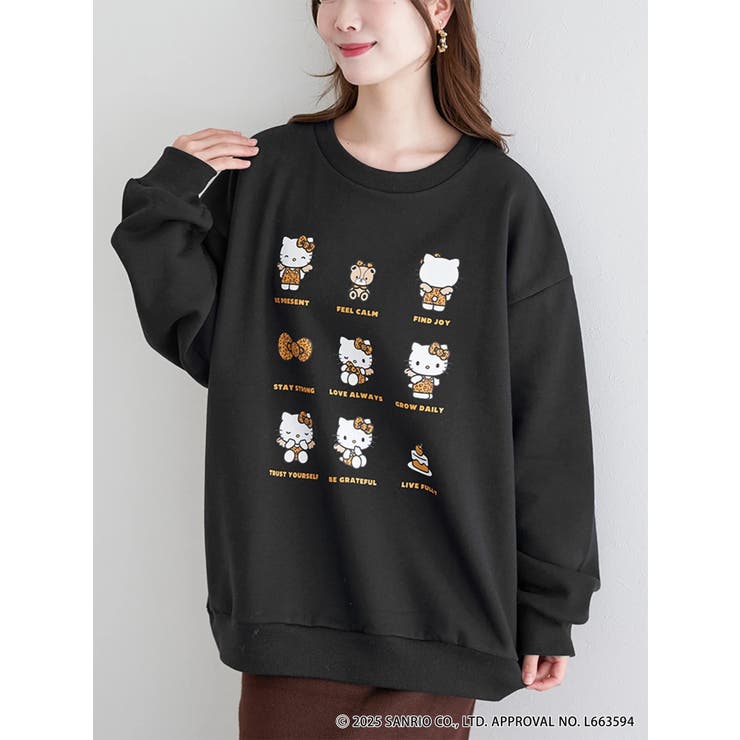 黒 | ハローキティ9連トレーナー | LUDIC PARK