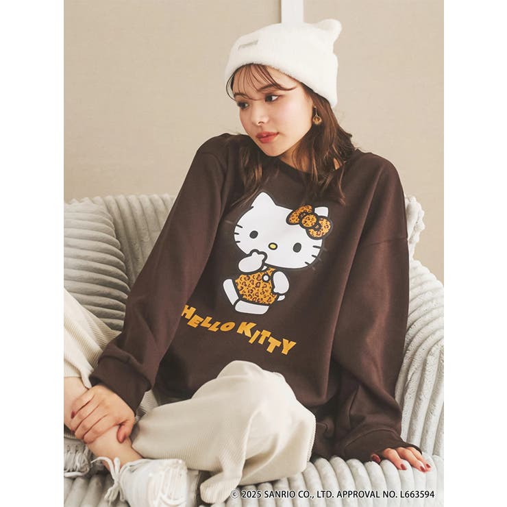 ハローキティヒョウ柄トレーナー | LUDIC PARK | 詳細画像1 