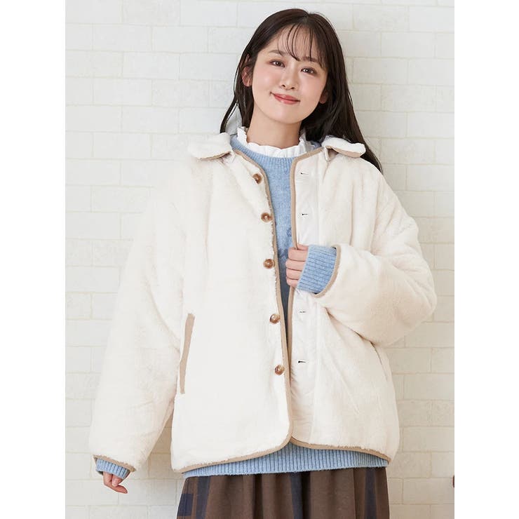 襟コーデュロイリバーシブルブルゾン | LUDIC PARK | 詳細画像10 