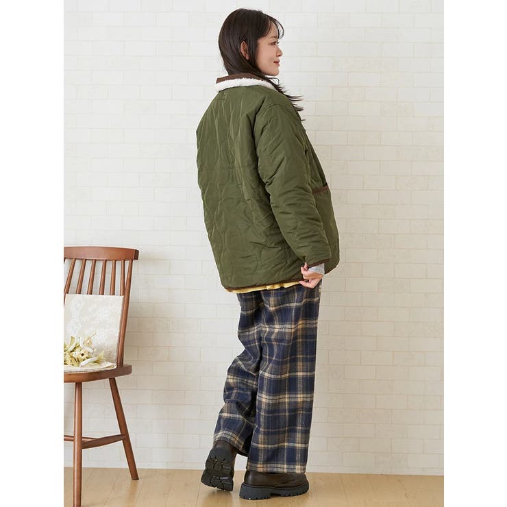 襟コーデュロイリバーシブルブルゾン | LUDIC PARK | 詳細画像23 