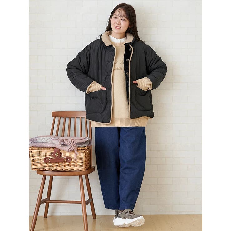 襟コーデュロイリバーシブルブルゾン | LUDIC PARK | 詳細画像34 