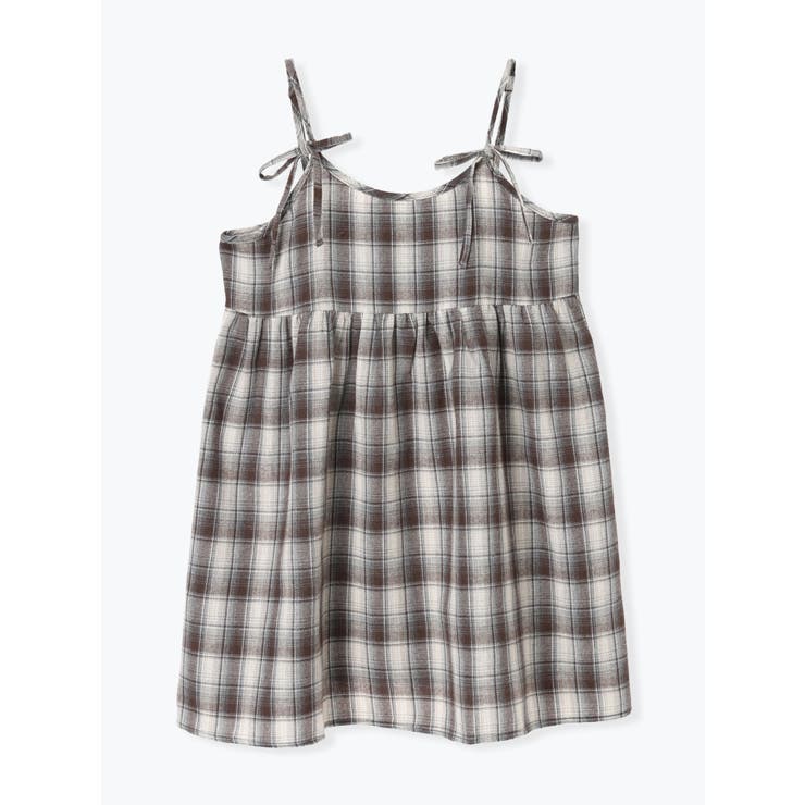 茶 | チェック柄キャミチュニック | LUDIC PARK