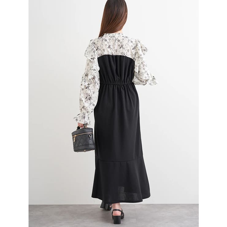 フリルボウタイブラウスドッキングワンピース | LUDIC PARK | 詳細画像4 