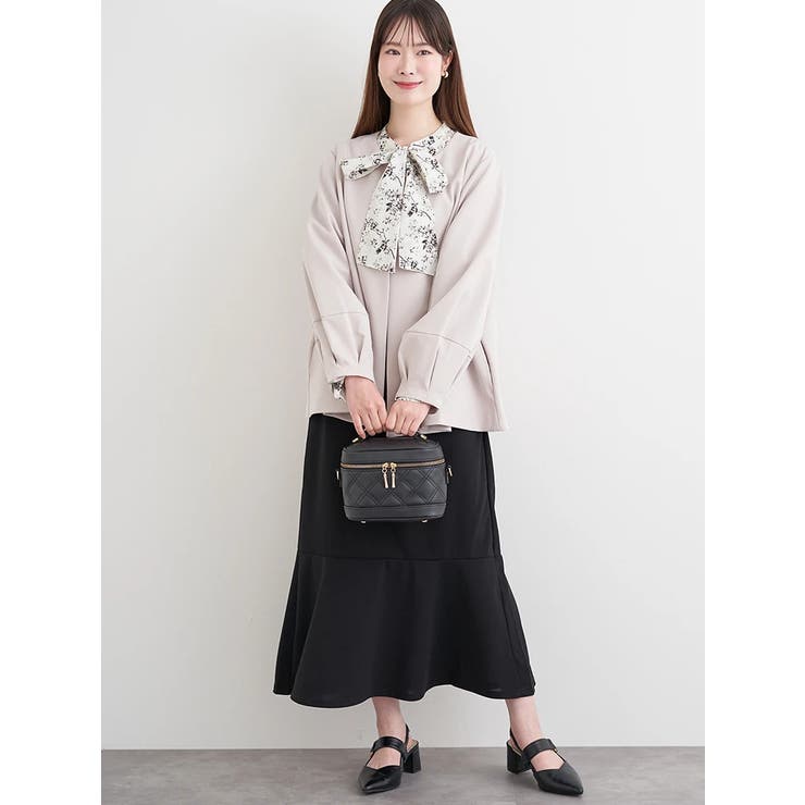 フリルボウタイブラウスドッキングワンピース | LUDIC PARK | 詳細画像5 