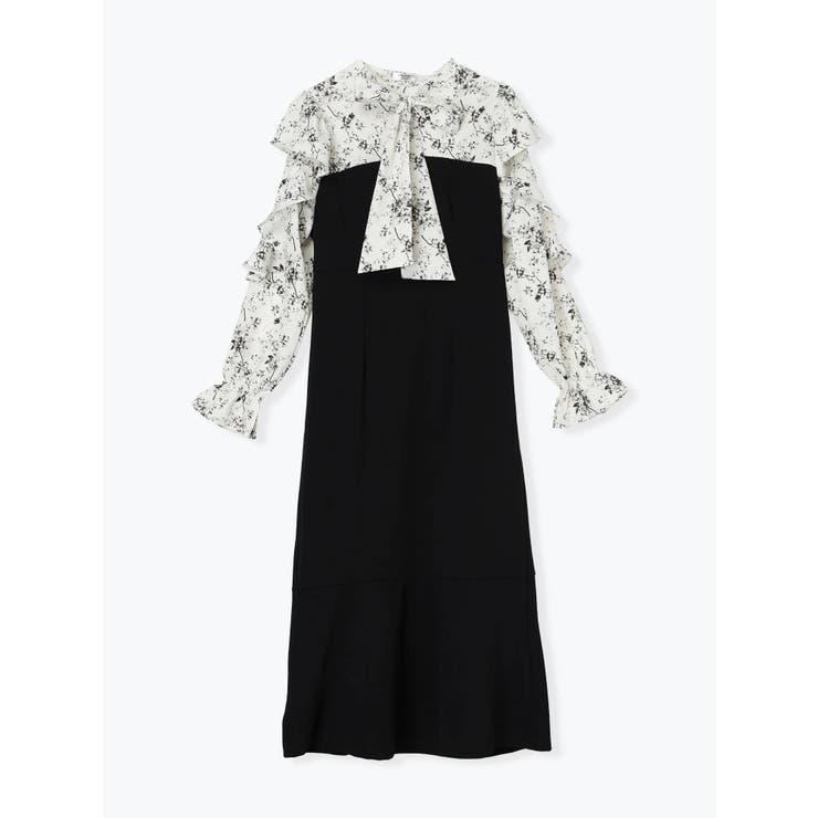 フリルボウタイブラウスドッキングワンピース | LUDIC PARK | 詳細画像18 