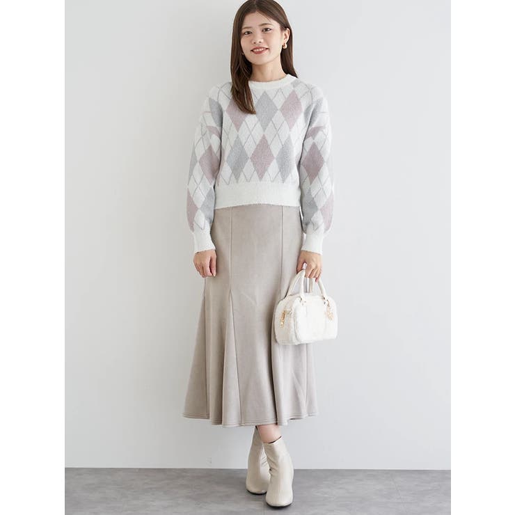 アーガイル柄フェザーシャギープルオーバー | LUDIC PARK | 詳細画像11 