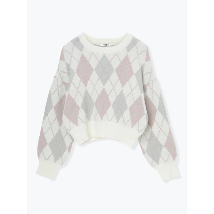 アーガイル柄フェザーシャギープルオーバー | LUDIC PARK | 詳細画像32 