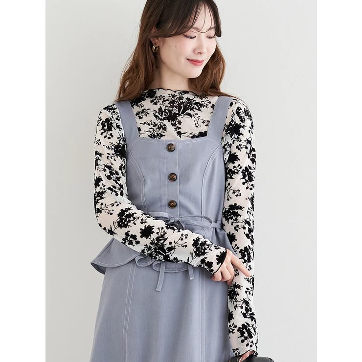 フロッキーフラワーチュールトップス | LUDIC PARK | 詳細画像2 