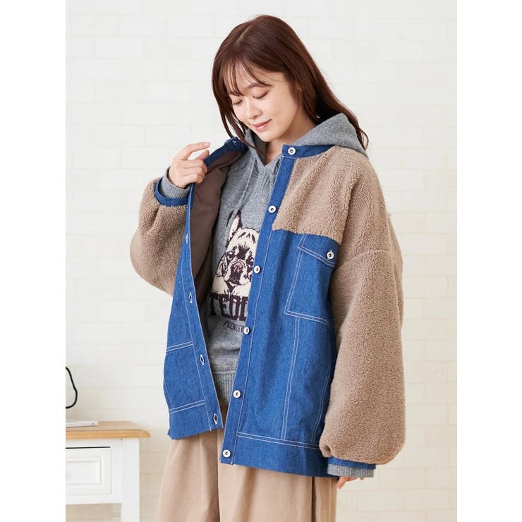 ボア切り替えブルゾン | LUDIC PARK | 詳細画像3 