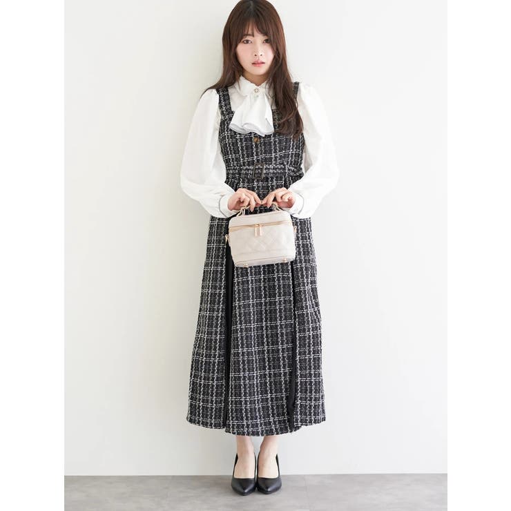 ツイード×プリーツ切り替えジャンパースカート | LUDIC PARK | 詳細画像23 