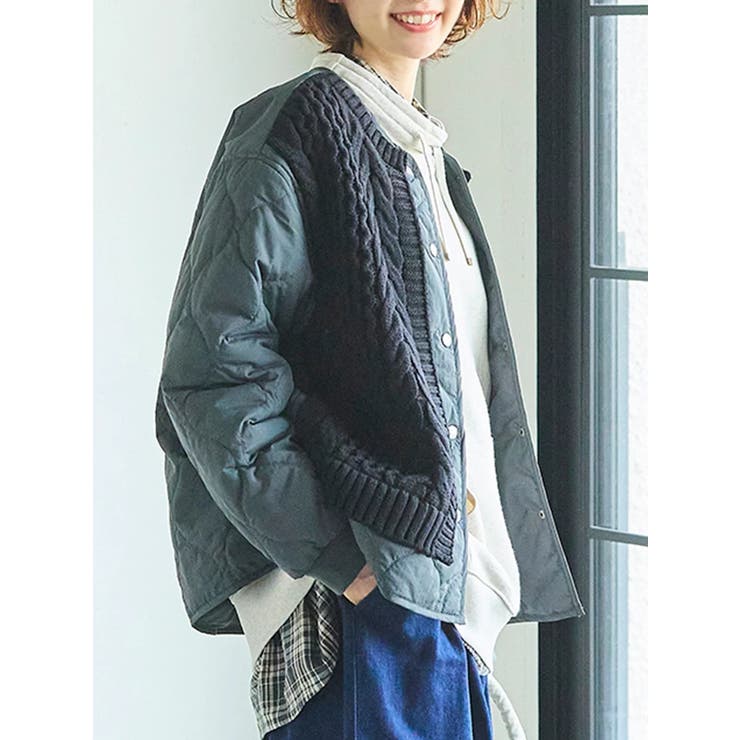 フロントニットキルティングブルゾン | LUDIC PARK | 詳細画像7 
