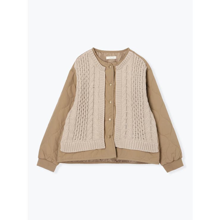 フロントニットキルティングブルゾン | LUDIC PARK | 詳細画像11 