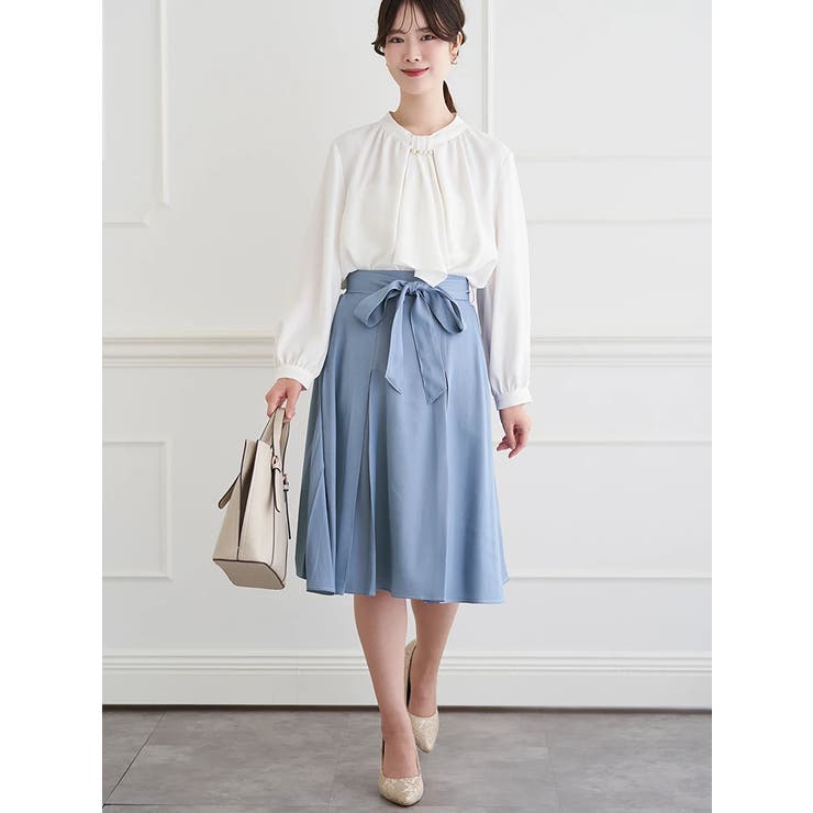 ウエストリボン配色ステッチスカート | LUDIC PARK | 詳細画像13 