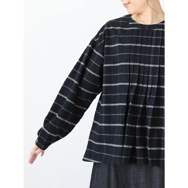 チェック柄フロントタックブラウス | LUDIC PARK | 詳細画像6 