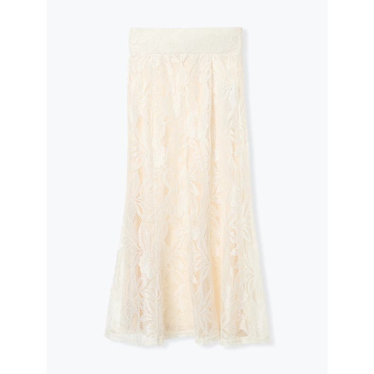 アイボリー | レーススピンドルマーメイドスカート | LUDIC PARK