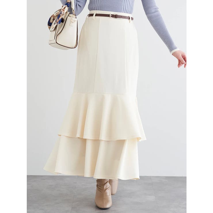 ベルト付きカットツイルマーメイドスカート | LUDIC PARK | 詳細画像2 