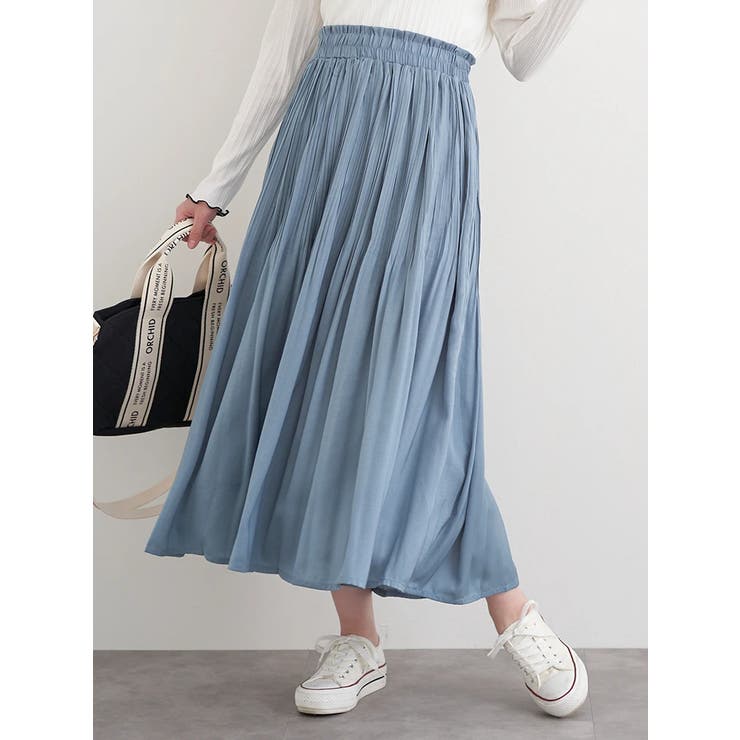 サテンギャザーロングスカート | LUDIC PARK | 詳細画像15 