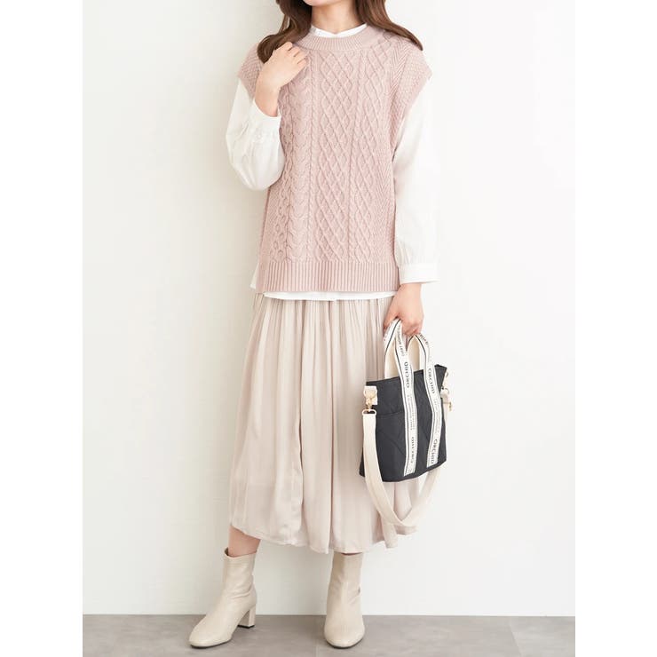 サテンギャザーロングスカート | LUDIC PARK | 詳細画像24 