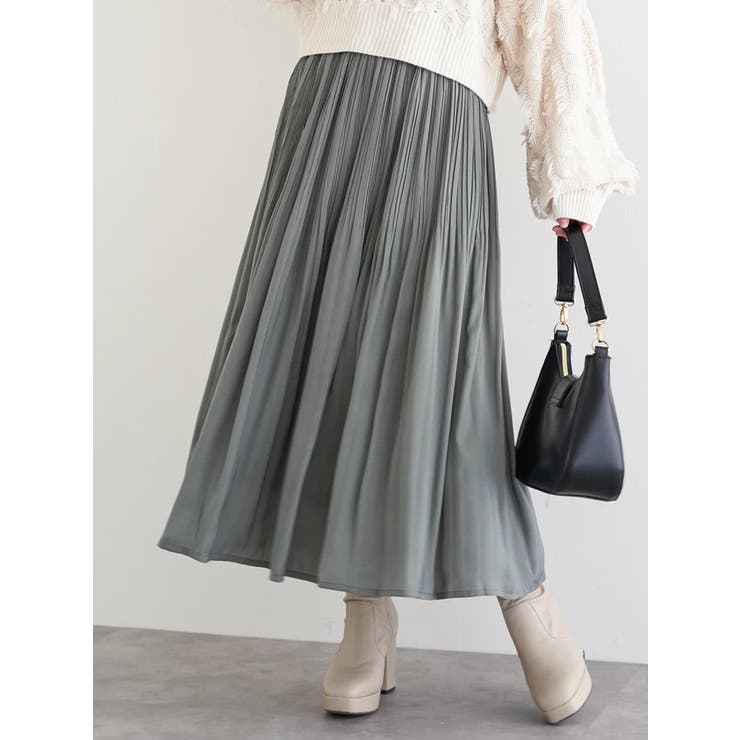 サテンギャザーロングスカート | LUDIC PARK | 詳細画像26 