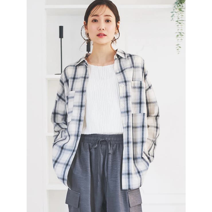 ルーズシルエットチェック柄シャツ | LUDIC PARK | 詳細画像2 