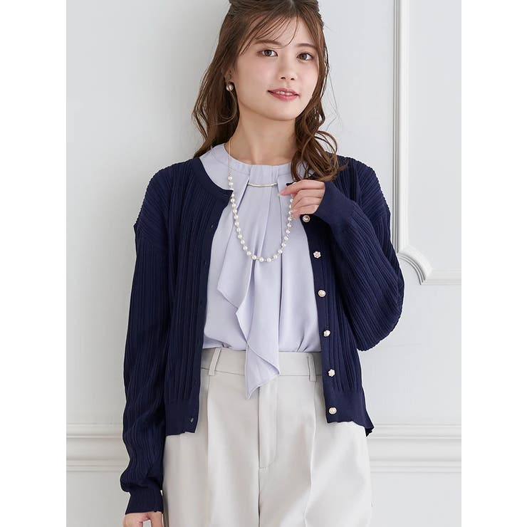 パールボタンニットカーディガン | LUDIC PARK | 詳細画像1 