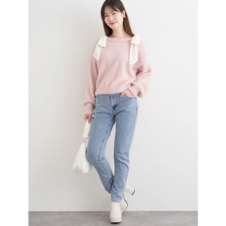 フェザーシアーリボンニットトップス | LUDIC PARK | 詳細画像25 