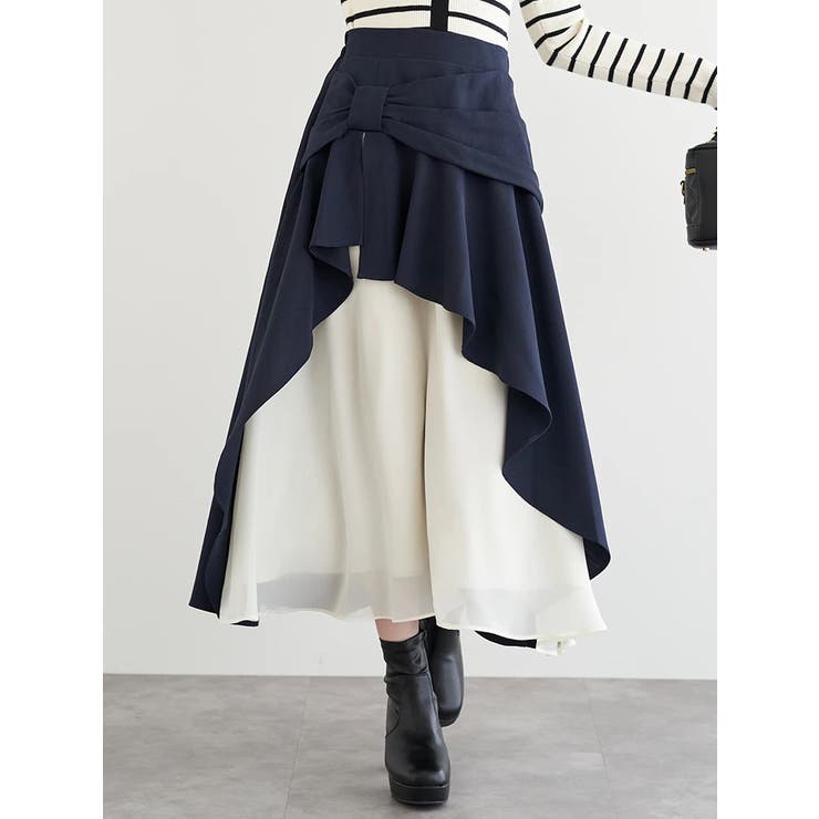 リボンモチーフラッフルロングスカート | LUDIC PARK | 詳細画像2 