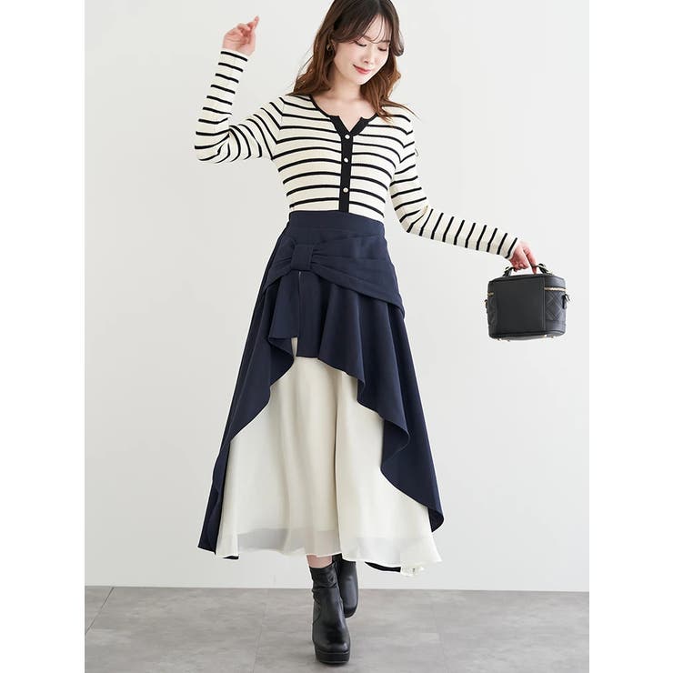 リボンモチーフラッフルロングスカート | LUDIC PARK | 詳細画像7 