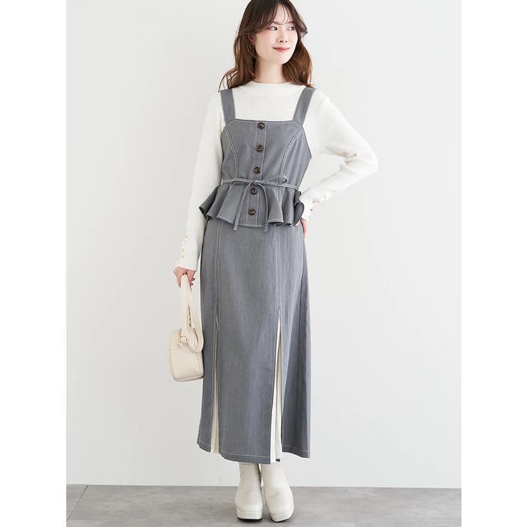 ペプラムドッキングジャンパースカート | LUDIC PARK | 詳細画像6 