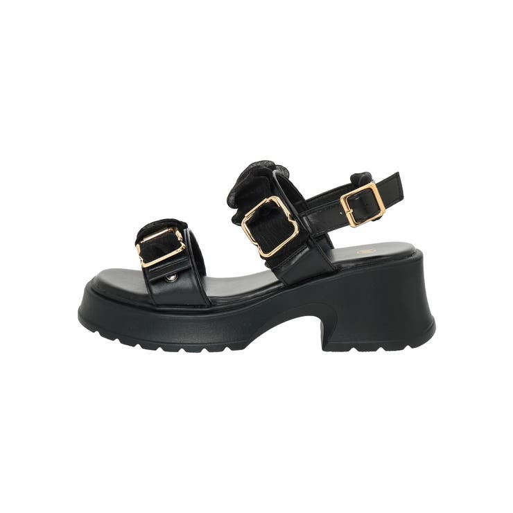 フリルオーガンジー厚底サンダル | LUDIC PARK | 詳細画像12 