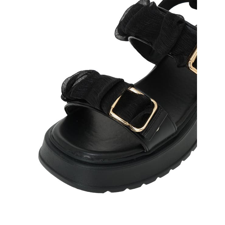 フリルオーガンジー厚底サンダル | LUDIC PARK | 詳細画像13 