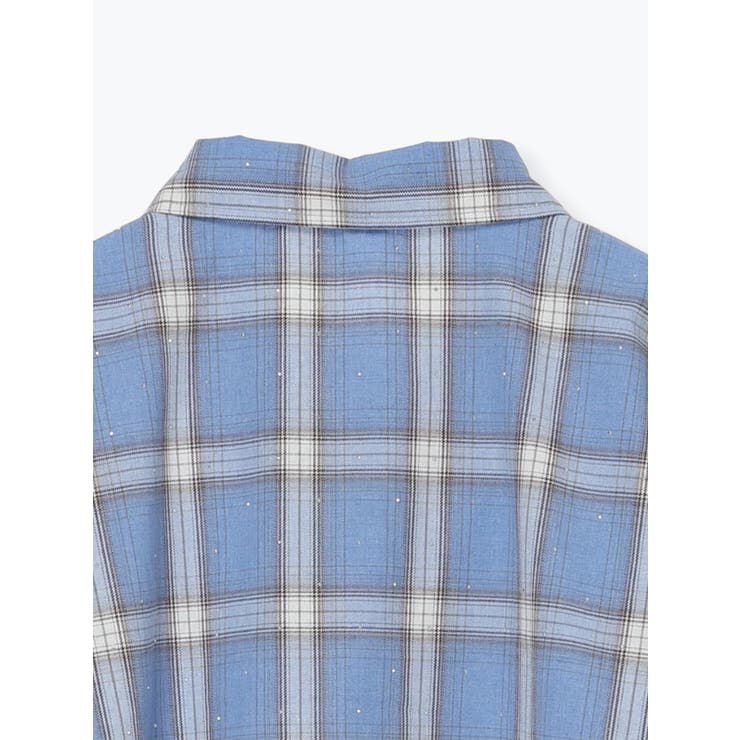 ラインストーン ショート丈チェックシャツ | LUDIC PARK | 詳細画像25 