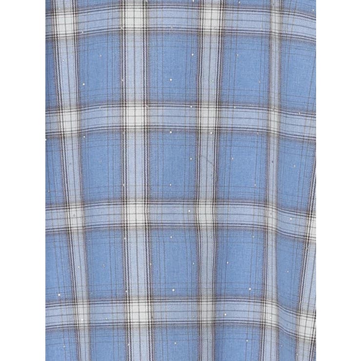 ラインストーン ショート丈チェックシャツ | LUDIC PARK | 詳細画像26 