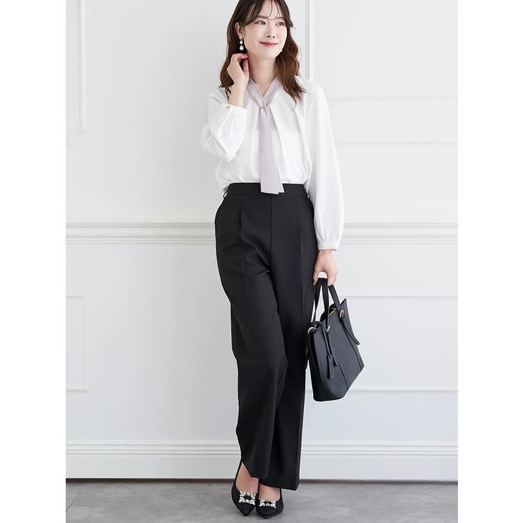 【正解ブラウス】 バー付きボウタイブラウス | LUDIC PARK | 詳細画像4 