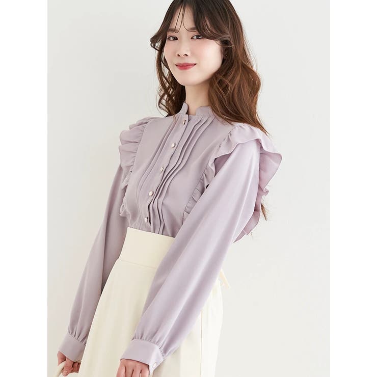 フロントピンタックフリルブラウス | LUDIC PARK | 詳細画像2 