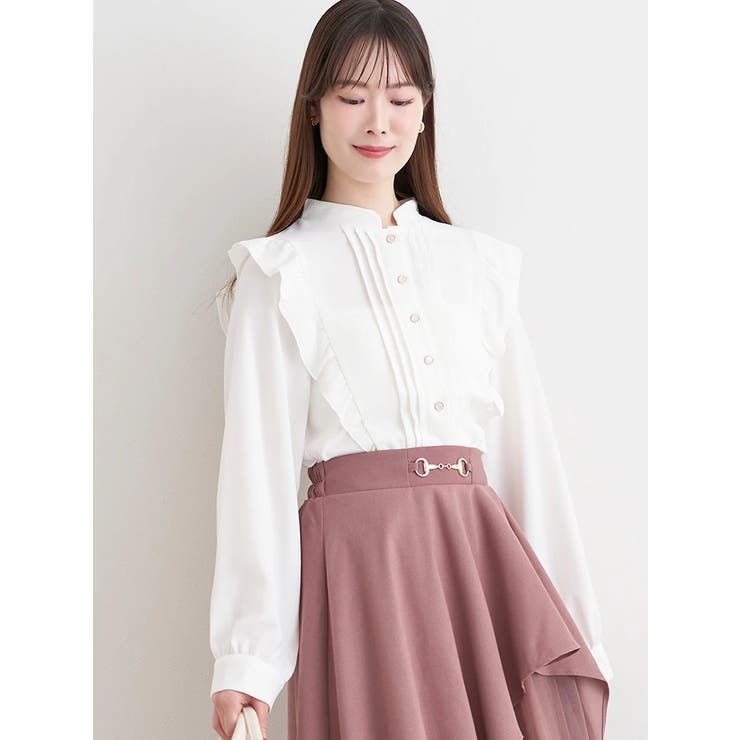 フロントピンタックフリルブラウス | LUDIC PARK | 詳細画像10 