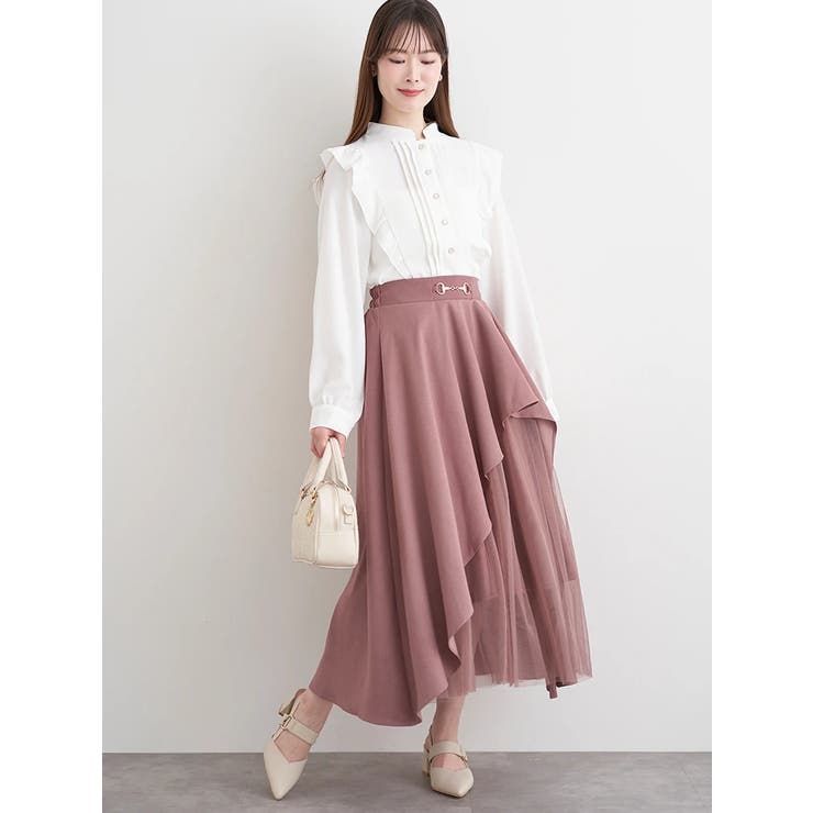 フロントピンタックフリルブラウス | LUDIC PARK | 詳細画像12 