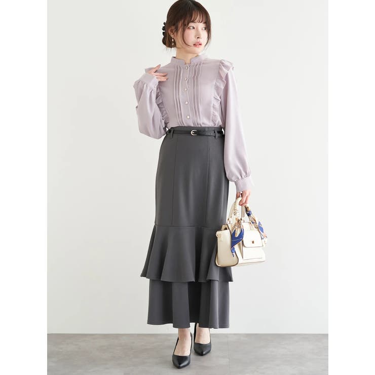 フロントピンタックフリルブラウス | LUDIC PARK | 詳細画像25 