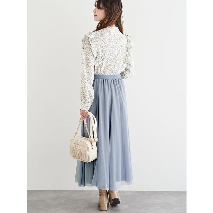 小花柄ピンタックブラウス | LUDIC PARK | 詳細画像9 