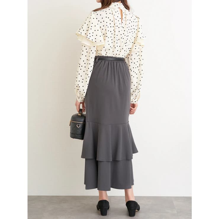 ドットボウタイフリルブラウス | LUDIC PARK | 詳細画像17 