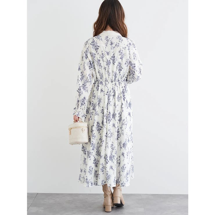 フロントリボン花柄ワンピース | LUDIC PARK | 詳細画像4 