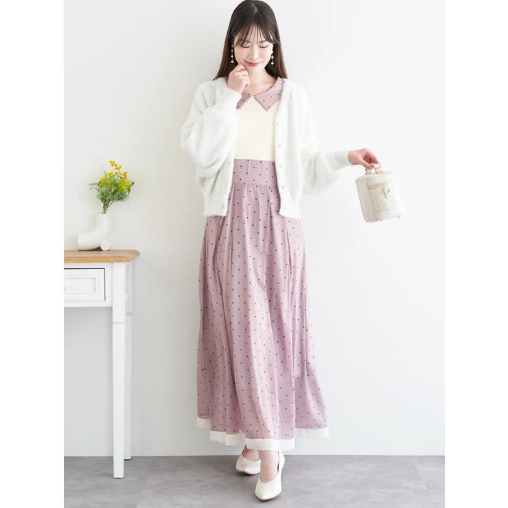 リブ切り替えドットワンピース | LUDIC PARK | 詳細画像13 